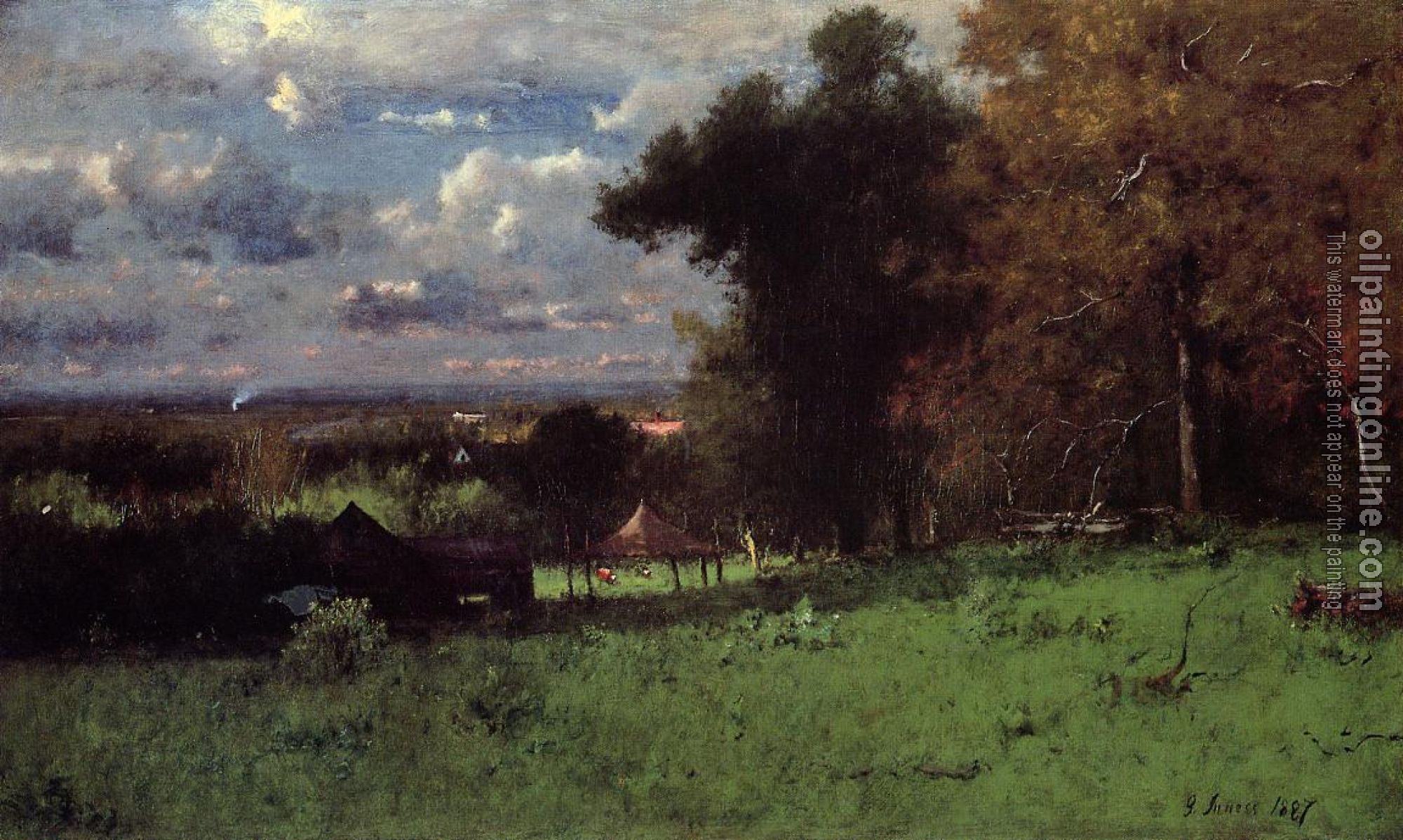 George Inness - A Breezy Autumn